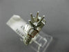 1.62CT ROUND & BAGUETTE DIAMOND 14KT WHITE GOLD SEMI MOUNT ENGAGEMENT RING 1551