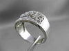 ESTATE LARGE 1.0CT DIAMOND 18K WHITE GOLD PRINCESS CUT OPEN FILIGREE RING #20460