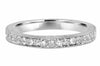 .26CT DIAMOND 18KT WHITE GOLD 3D ROUND FILIGREE SEMI ETERNITY ANNIVERSARY RING