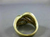 ANTIQUE WIDE 2.50CT BAGUETTE DIAMOND 18KT YELLOW GOLD COCKTAIL RING E/F #20143