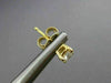 ESTATE .47CT ROUND DIAMOND 14KT YELLOW GOLD CLASSIC 4 PRONG STUD EARRINGS #7838