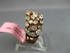 ESTATE WIDE 3.81CT PINK DIAMOND 18KT ROSE GOLD 3D MULTI SHAPE ANNIVERSARY RING