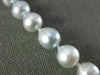 ESTATE LONG 14KT WHITE GOLD AAA GRAY TAHITIAN PEARL 3D FILIGREE NECKLACE #26602