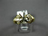 ESTATE 1.35CTW DIAMOND HEART 14KT 2 TONE GOLD OPEN PENDANT F/G VS + CHAIN #10618