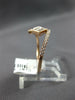 .32CT DIAMOND 14KT ROSE GOLD ROUND & PRINCESS INVISIBLE SQUARE CRISS CROSS RING