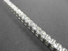ESTATE WIDE 6.65CT PRINCESS CUT DIAMOND 18KT WHITE GOLD CLASSIC TENNIS BRACELET