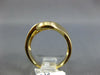 ESTATE WIDE .15CT DIAMOND 18KT YELLOW GOLD 3D DOUBLE LEAF CRISS CROSS FUN RING
