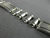 ESTATE WIDE & LONG 14KT WHITE GOLD HANDCRAFTED ITALIAN MENS BRACELET #22779
