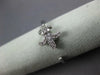 ESTATE .13CT DIAMOND 14KT WHITE GOLD 3D FLEUR DE LIS FUN RING