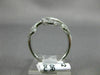 ESTATE LARGE .42CT ROUND DIAMOND 14KT WHITE GOLD 3D INFINITY MULTI LEAF FUN RING