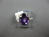 2.81CT DIAMOND & AAA AMETHYST 14KT WHITE GOLD OVAL & ROUND HALO ENGAGEMENT RING