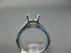 0.55CT DIAMOND 18K WHITE GOLD MULTI ROW SEMI ETERNITY SEMI MOUNT ENGSGEMENT RING