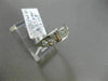 ANTIQUE .10CT OLD MINE DIAMOND 14KT WHITE GOLD FILIGREE 3 STONE ENGAGEMENT RING
