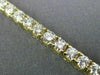 ESTATE 5.85CT ROUND DIAMOND 14KT YELLOW GOLD 3D 4 PRONG TENNIS BRACELET #16925