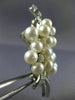 ANTIQUE LARGE 1.50CT OLD MINE DIAMOND & AAA PEARL PLATINUM 3D BROOCH PIN 23635