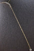 LARGE .50CT DIAMOND 14K YELLOW GOLD GRADUATING LARIAT SOLITAIRE JOURNEY NECKLACE