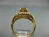 ESTATE 1.56CT WHITE & CHOCOLATE FANCY DIAMOND 14K ROSE GOLD HALO ENGAGEMENT RING