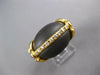 ESTATE .30CT DIAMOND & AAA RUBY & BLACK ONYX 18K YELLOW GOLD 3D ITALIAN FUN RING