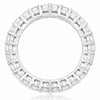 2.53CT DIAMOND 18KT WHITE GOLD 3D SHARE PRONG ETERNITY WEDDING ANNIVERSARY RING