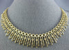 LARGE 5.22CT DIAMOND 14K YELLOW GOLD MULTI CIRCULAR CHANDELIER COCKTAIL NECKLACE