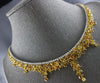 GIA LARGE 37.87CT WHITE & FANCY YELLOW ORANGE DIAMOND 18KT 2 TONE GOLD NECKLACE