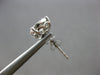 EXTRA LARGE 1.27CT DIAMOND 18KT WHITE GOLD 3D ROUND SOLITAIRE HALO STUD EARRINGS