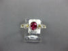 1.04CT DIAMOND & AAA RUBY & YELLOW SAPPHIRE 14KT WHITE GOLD FILIGREE BEZEL RING