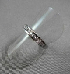 ESTATE .36CT DIAMOND 14K WHITE GOLD CHANNEL WEDDING ANNIVERSARY BAND RING 21710