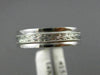 ESTATE 14K WHITE GOLD 3D CLASSIC FILIGREE MILGRAIN WEDDING ANNIVERSARY RING 1518