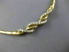 ESTATE 1.80CT DIAMOND 18KT YELLOW GOLD 3D CLASSIC ROPE SWIRL LINK NECKLACE #5535