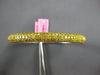 WIDE 3.25CT INTENSE FANCY YELLOW DIAMOND 18KT 2 TONE GOLD CUFF BANGLE BRACELET