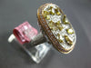 EXTRA LARGE 3.06CT WHITE CANARY & PINK DIAMOND 18K WHITE & ROSE GOLD 3D FUN RING