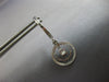 ESTATE 1.02CT DIAMOND 14KT WHITE GOLD 3D ROUND CHANDELIER FUN HANGING EARRINGS