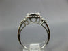 LARGE 1.32CT DIAMOND 18KT WHITE GOLD ROUND CLUSTER SQUARE HALO ENGAGEMENT RING