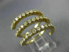ESTATE 1.51CT DIAMOND 14KT YELLOW GOLD 3D CLASSIC THREE ROW FUN SNAKE RING