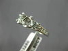ESTATE .98CT DIAMOND 14KT WHITE GOLD 3D ROUND SEMI MOUNT ENGAGEMENT RING #21433