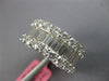 LARGE 7.18CT DIAMOND 18K WHITE GOLD 3D ROUND & BAGUETTE WEDDING ANNIVERSARY RING