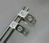ESTATE .40CT DIAMOND 3D HEXAGON 14K WHITE GOLD HUGGIE EARRINGS STUNNING #19103
