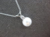 .05CT DIAMOND & AAA SOUTH SEA PEARL 14KT WHITE GOLD SOLITAIRE FLOATING PENDANT