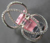 ESTATE EXTRA LARGE .62CT DIAMOND 14KT WHITE GOLD CLASSIC OVAL LOVE KNOT FUN RING