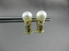 ESTATE .24CT DIAMOND & AAA SOUTH SEA PEARL 14K YELLOW GOLD CLIP ON EARRINGS 5011