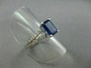 ESTATE 2.09CT DIAMOND & AAA SAPPHIRE 14KT WHITE GOLD ENGAGEMENT RING #19570