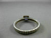 ESTATE .50CT AAA AMETHYST 925 SILVER & 14KT GOLD 3D SQUARE SOLITAIRE RING #22033
