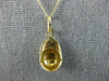 ESTATE ORANGE & BLUE ENAMEL 14K YELLOW GOLD BASEBALL CAP CHARM PENDANT 25226