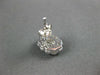ESTATE .25CT DIAMOND 14KT WHITE GOLD 3D BEZEL FLOWER STUD EARRINGS