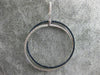 LARGE 1.25CT DIAMOND & SAPPHIRE 18KT WHITE GOLD 3D CIRCULAR INTERTWINING PENDANT