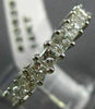 ESTATE 3.75CT PRINCESS CUT DIAMOND 14KT WHITE GOLD CLASSIC ETERNITY RING #20629