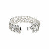 EXTRA LARGE 35.31CT MULTI COLOR DIAMOND 18KT WHITE GOLD CLUSTER TENNIS BRACELET