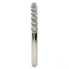 .35CT DIAMOND 18KT WHITE GOLD 3D 2MM SHARED PRONG SEMI ETERNITY ANNIVERSARY RING