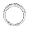 .73CT DIAMOND & AAA SAPPHIRE 14KT WHITE GOLD PRINCESS ETERNITY ANNIVERSARY RING